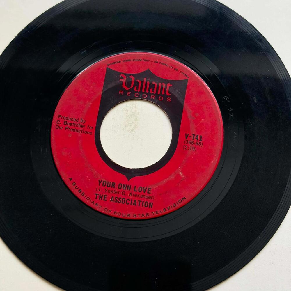 The Association - Along comes Mary/Your Own Love 45rpm VG+ R23